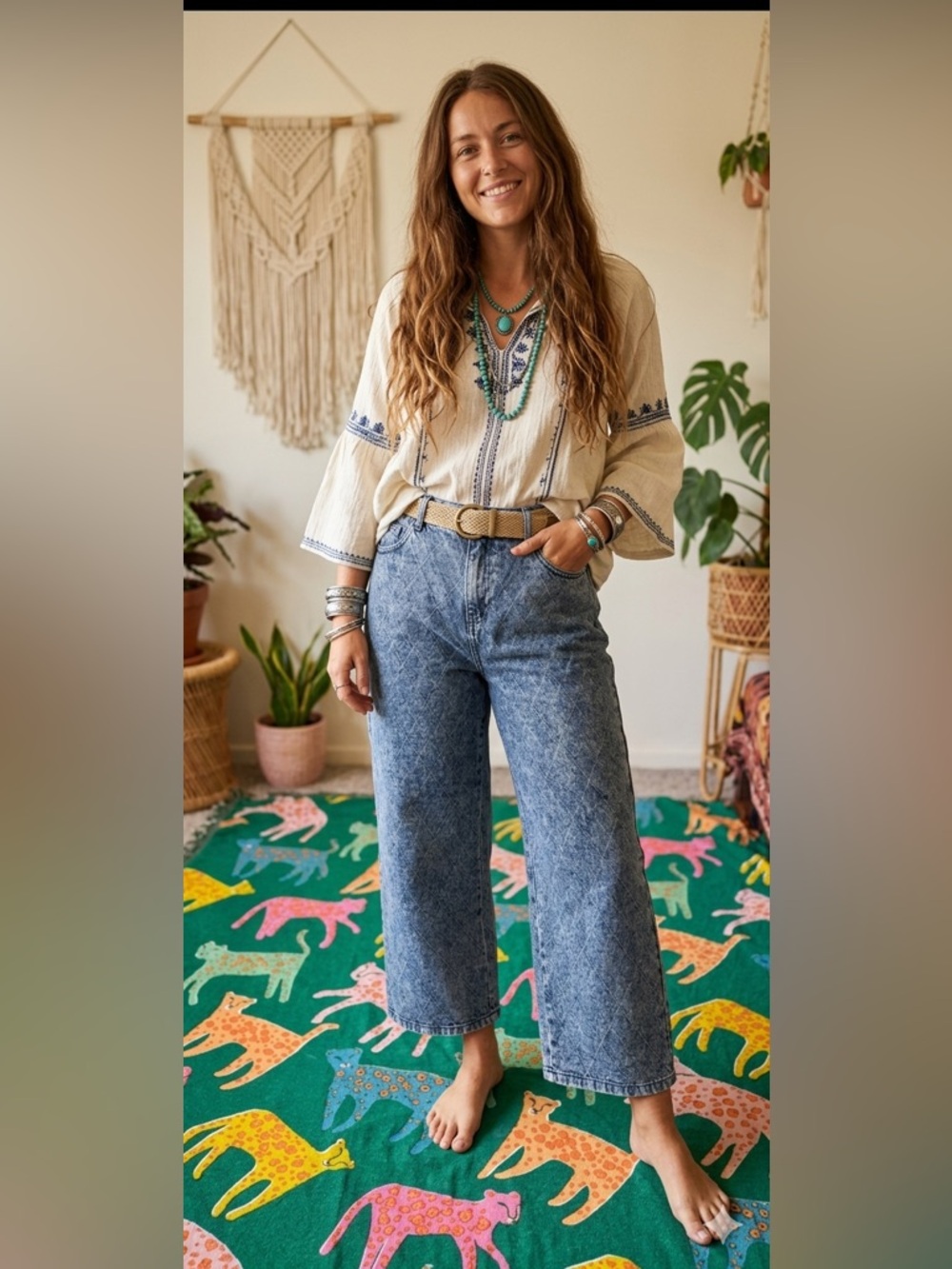 Nwt Marc New York Stitch Quilt Women’s Blue Jeans 10 Straight Crop